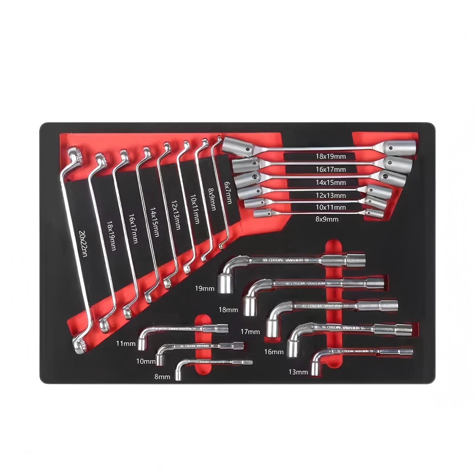 2025 CR-V Steel Hand Tool Kit Combination Ratchet Wrenches Screwdrivers Bits OEM Customized Support for Auto Repair